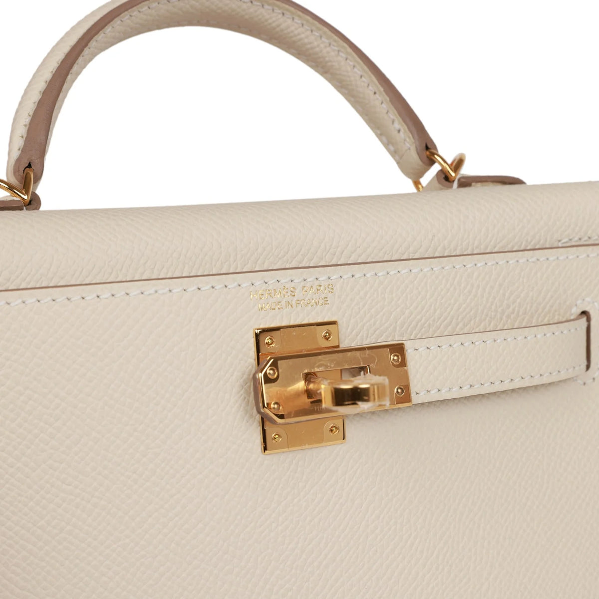 Kelly 20 Craie Epsom Gold Hardware Bag O2528