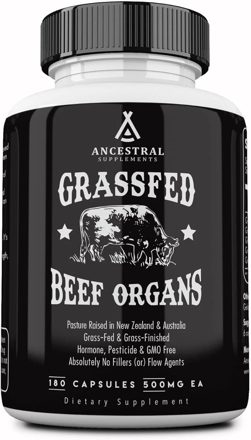 Grass Fed Beef Organs 180 Capsules 500mg Z894770