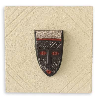 Authentic African Mask Plaque Wall Décor X861368