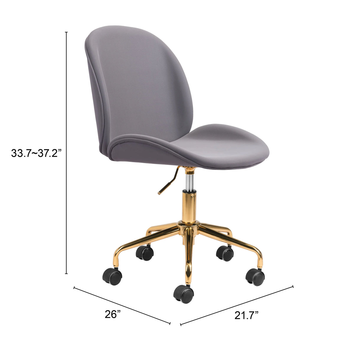 Gray Black Office Chair F897544