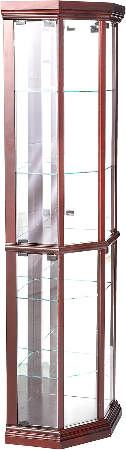 Cherry Finish Corner Cabinet E659