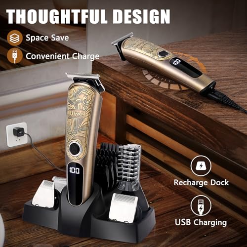 Waterproof Cordless Beard Trimmer Grooming Kit G473595