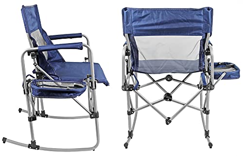 Portable Outdoor Rocking Folding Chair with Side Table H926