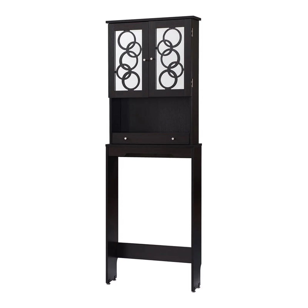 Cappuccino Wood Bathroom Space Saving Cabinet S964