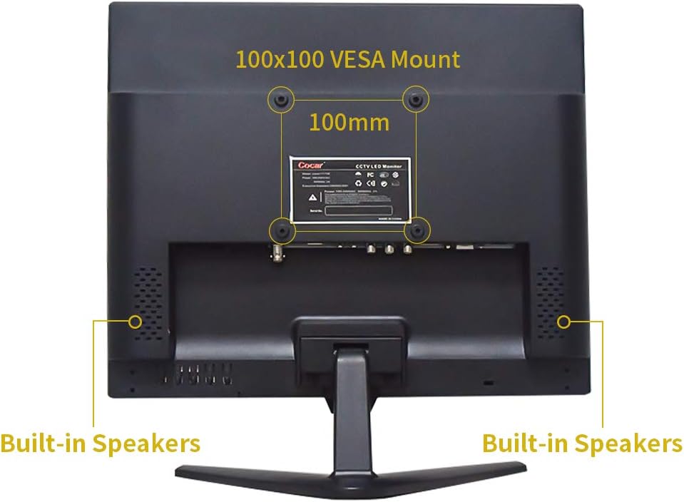 15" LCD Security Monitor with Built-in Speaker F930