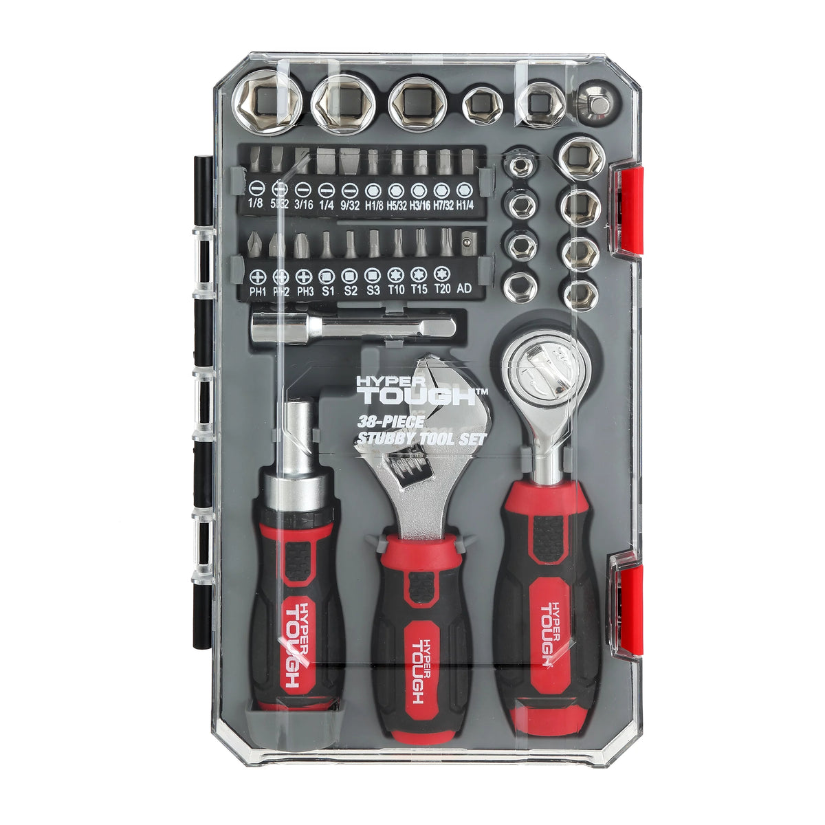 38 Piece Stubby Wrench and Socket Set J18799