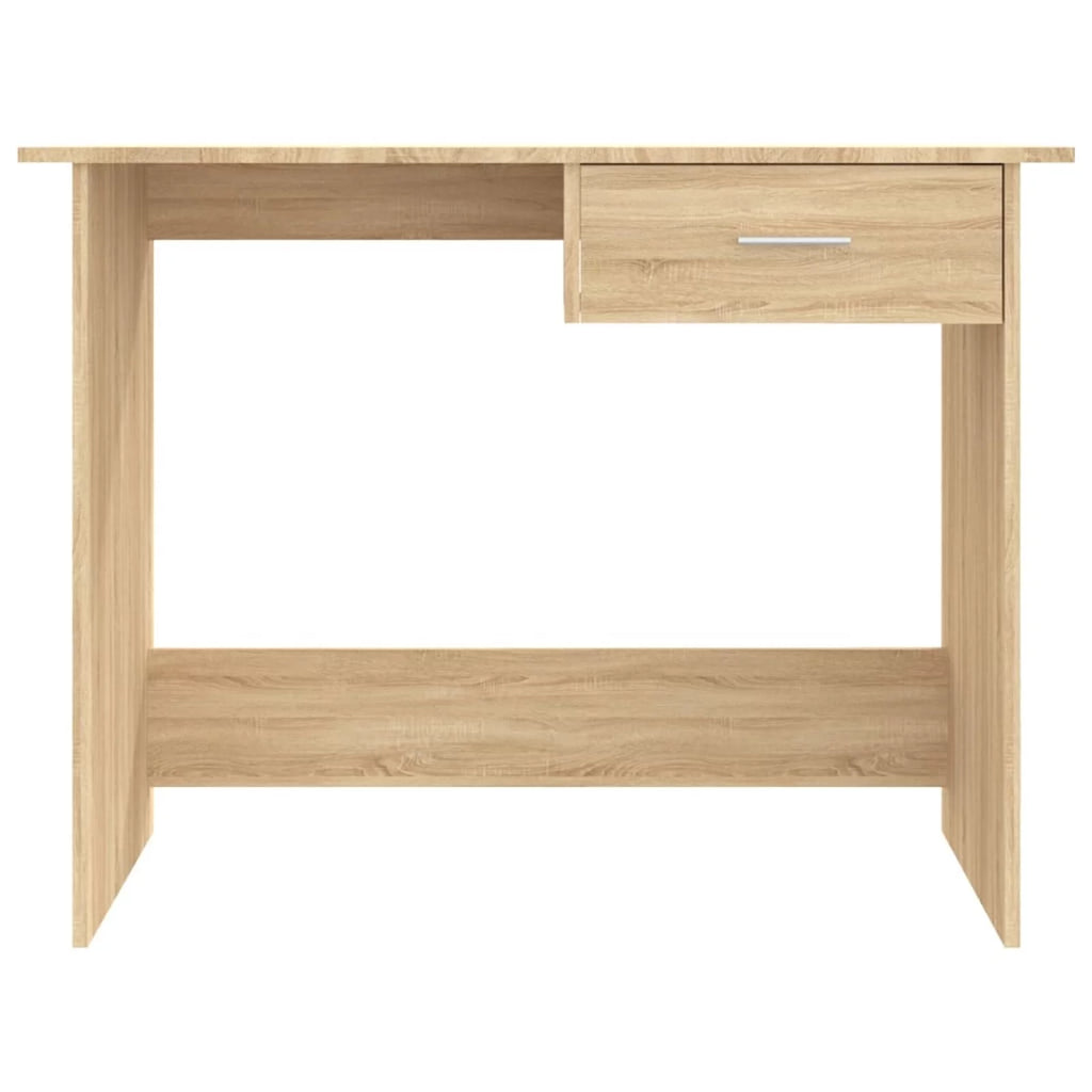 White Sonoma Oak Computer Desk with Storage Drawer Y796344