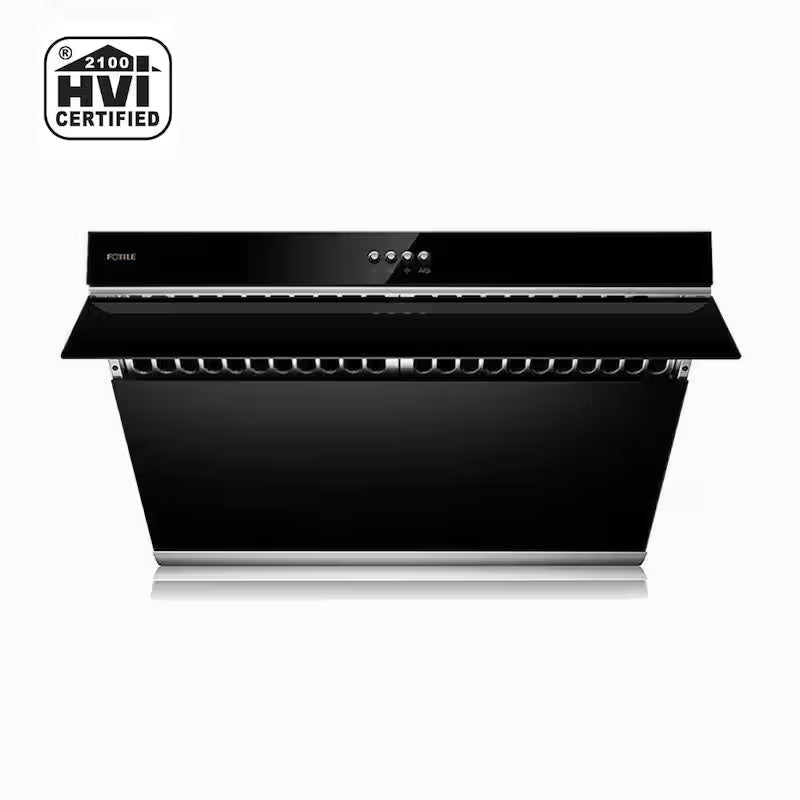 30 in. 850 CFM Under Cabinet or Wall Mount Range Hood with Push Button in Onyx Black M963