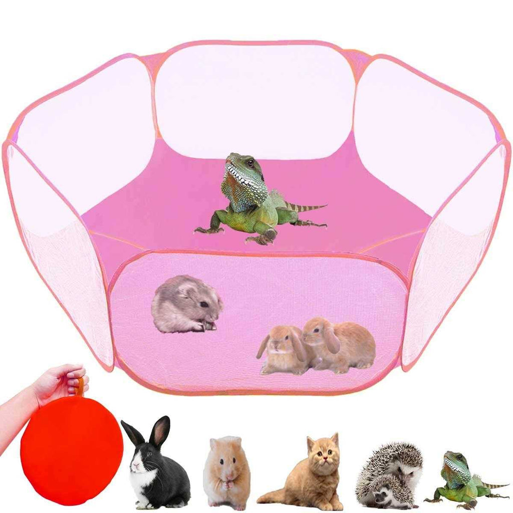 Breathable Transparent Pet Playpen Pop Open Outdoor/Indoor Exercise Fence W298