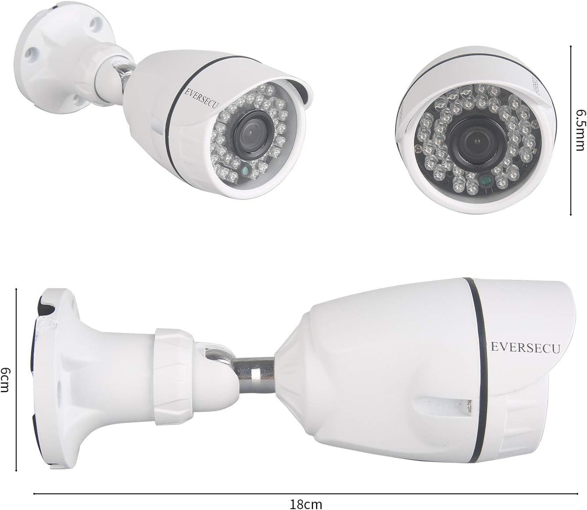 4 Channel 1080P DVR Security Camera System with 4 Weatherproof Cameras U88531