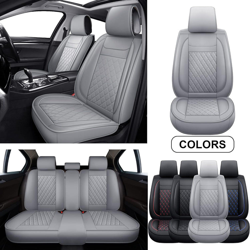 Full Set Faux Leather Car Seat Covers Y1271