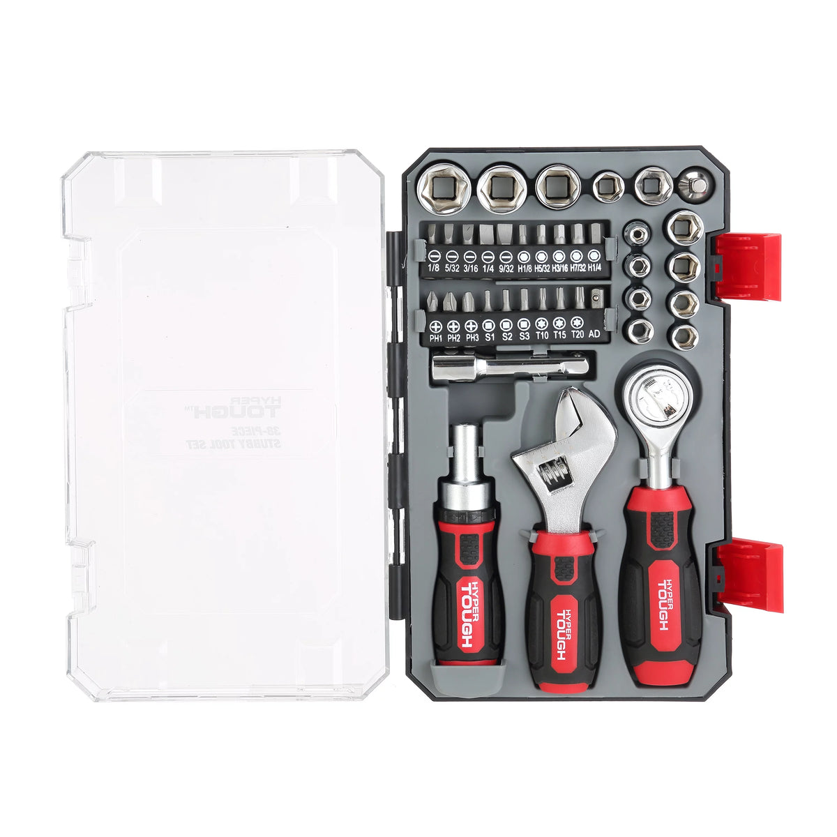 38 Piece Stubby Wrench and Socket Set J18799