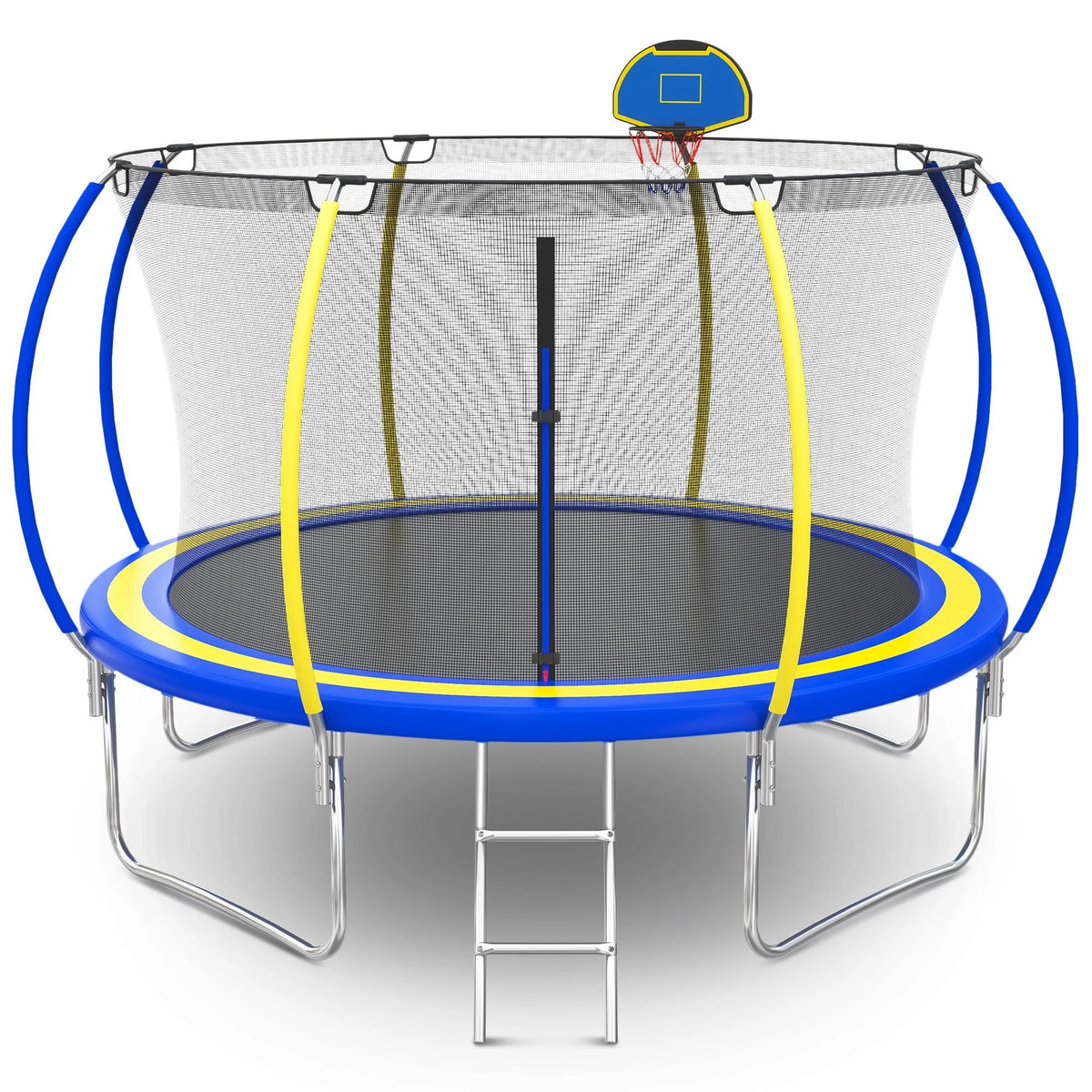 12FT Round Trampoline with Enclosure Net F424404