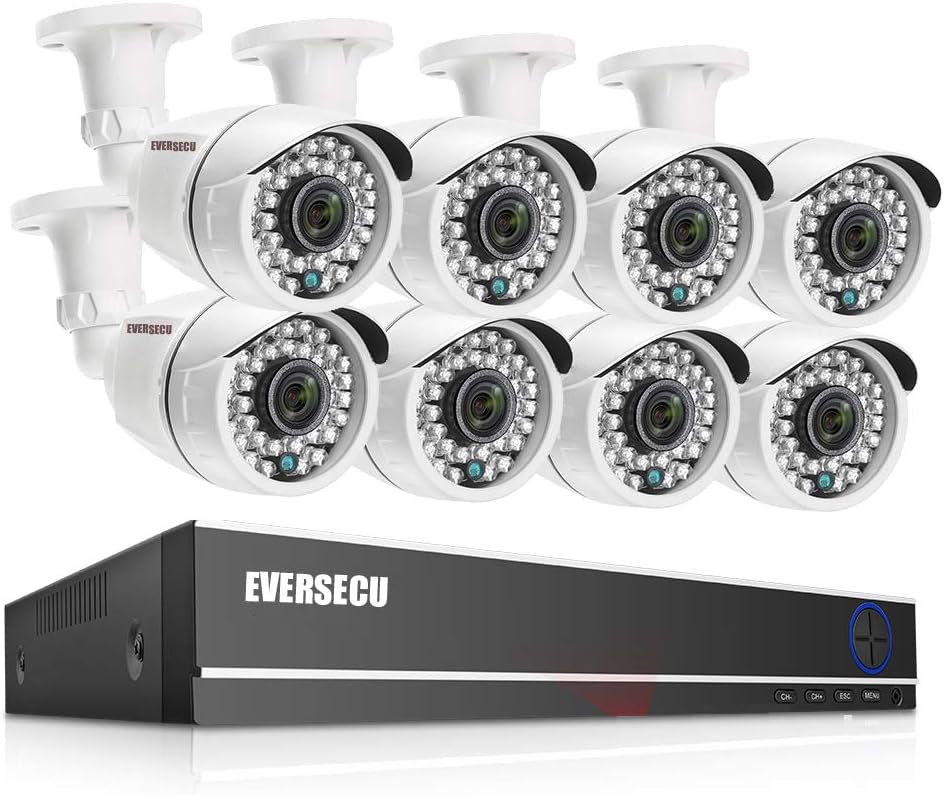 4 Channel 1080P DVR Security Camera System with 4 Weatherproof Cameras U88531