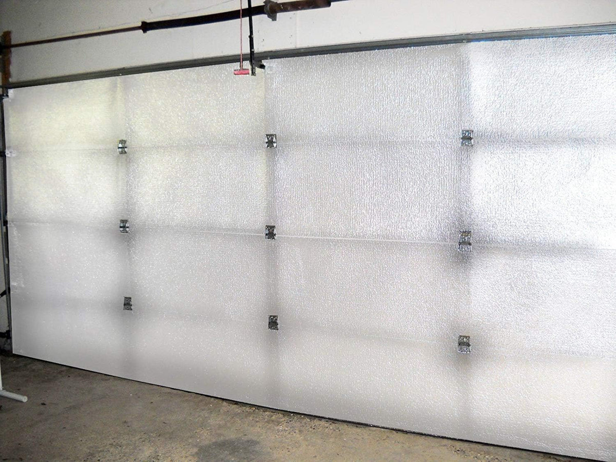 White Double Car Garage Door Insulation Foam Core Kit M557