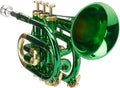 Green Lacquered Finish Pocket Trumpet with Case I4565