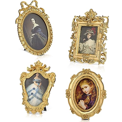 Black Gothic Vintage Picture Frames Set of 4 U672