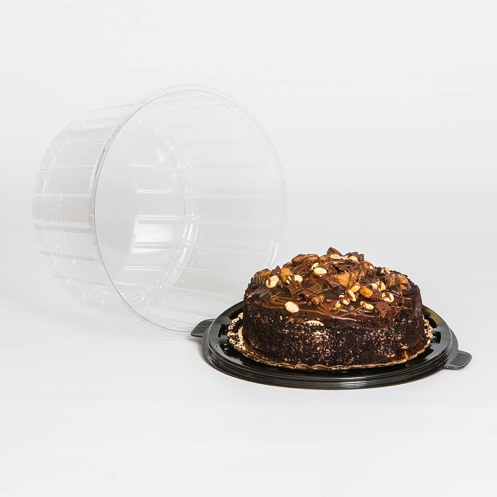 Clear Double Layer Cake Container with Dome Lid, 8x22, 100/Case F4124