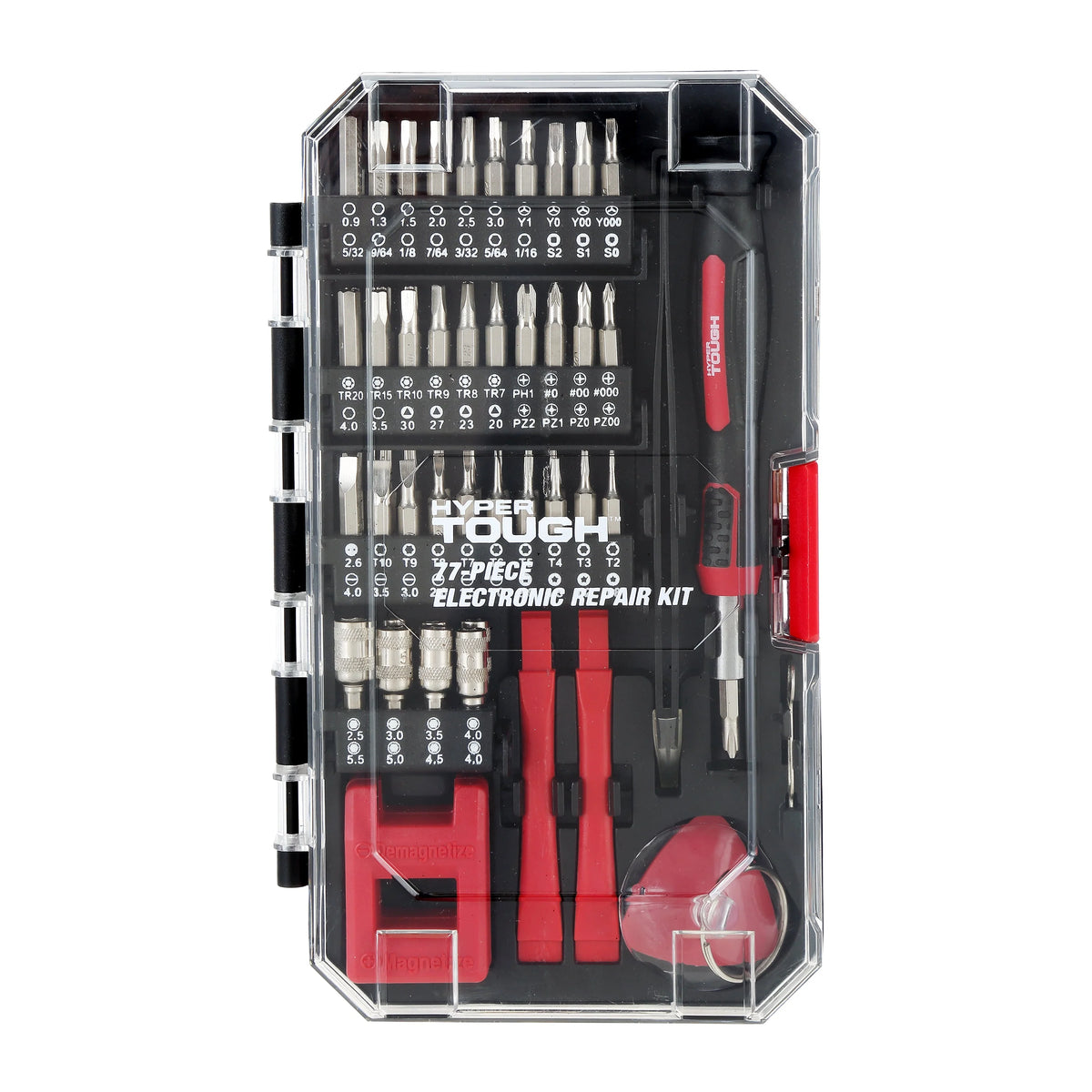 77 Piece Precision Tool Kit with Magnetic Screwdriver and Case N3429