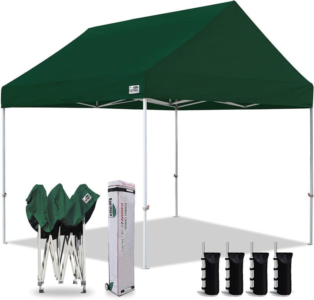 10x10 Pop Up Canopy Tent with Heavy Duty Roller Bag (Blue) R744866
