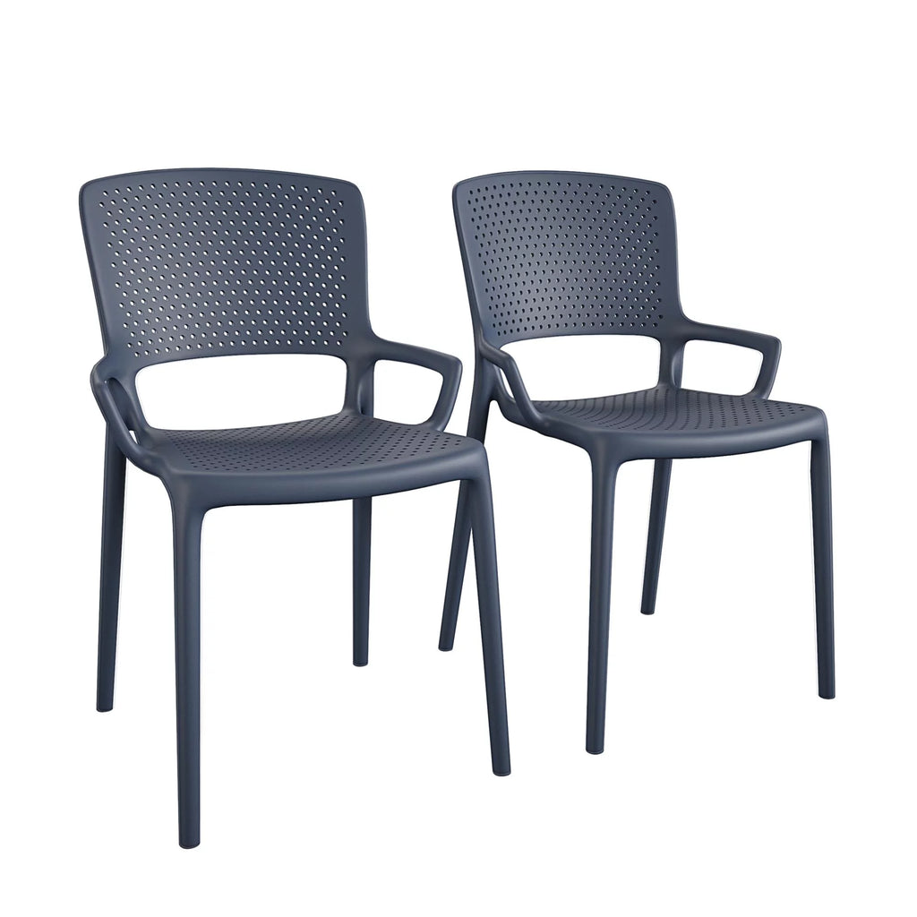 Navy Resin Stacking Chair 2-Pack B4128