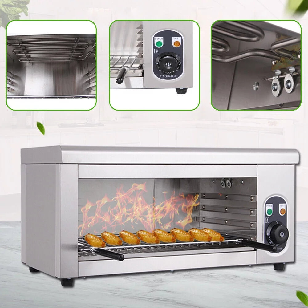 Commercial Cheese Melter Wall-mounted 1500W Electric Salamander Broiler Q2547