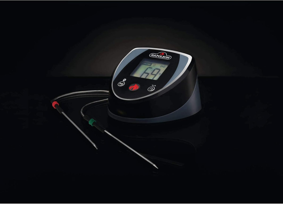Black and Grey Bluetooth Grill Thermometer U965251