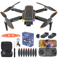 Foldable FPV Drone with Camera, Brushless Motor, 2 Battery V7116