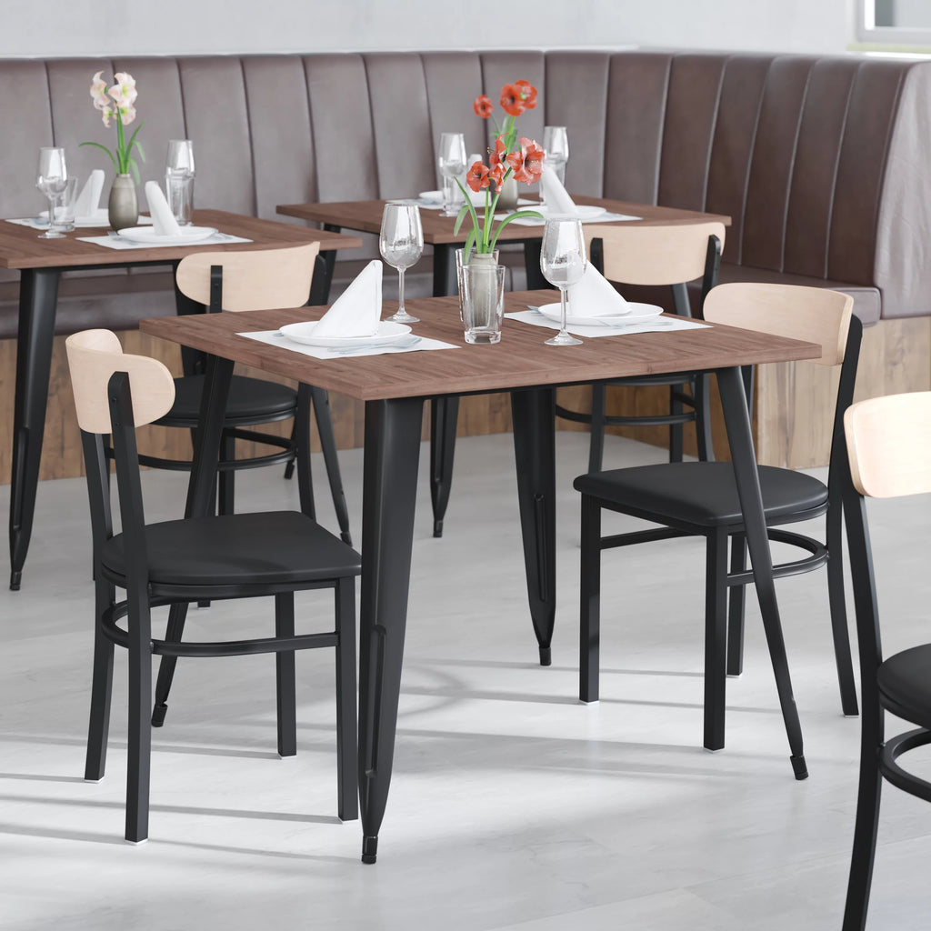 Metal Wood Restaurant Chair M69179
