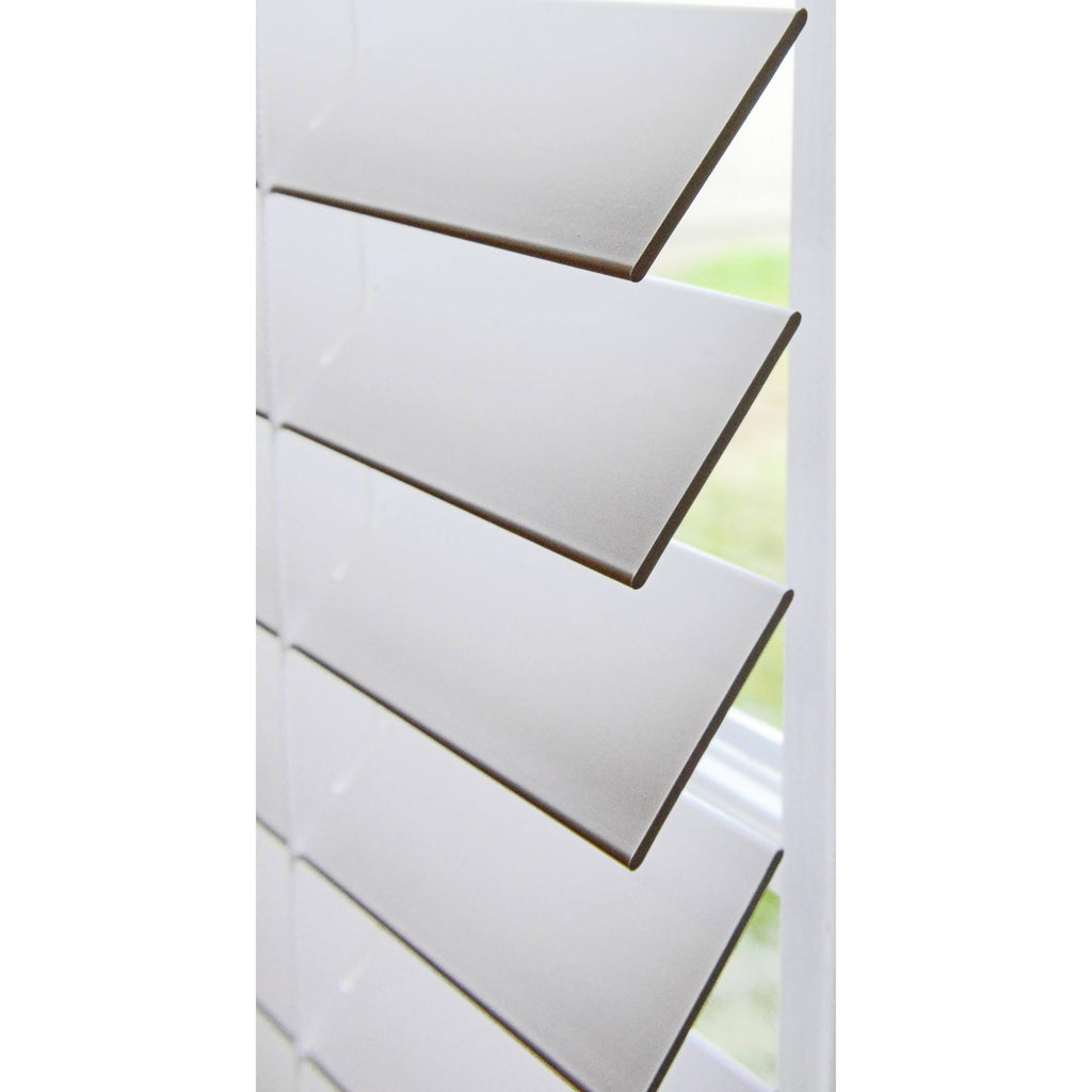 White Faux Wood Cordless Blinds D1940