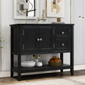 Solid Wood Console Table with 2 Drawers and 1 Cabinet V751