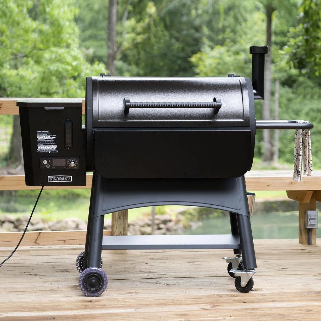 35-Inch Wood Pellet Grill with Front Shelf I85446