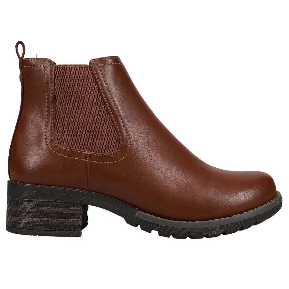 Womens Round Toe Chelsea Ankle Boots F678