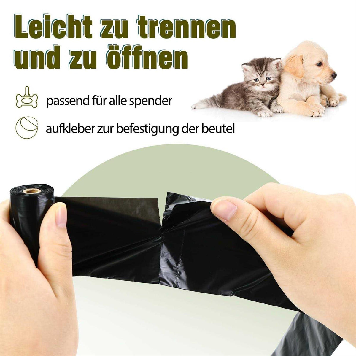 1140 Counts 57 Rolls Unscented Dog Poop Bag A5991
