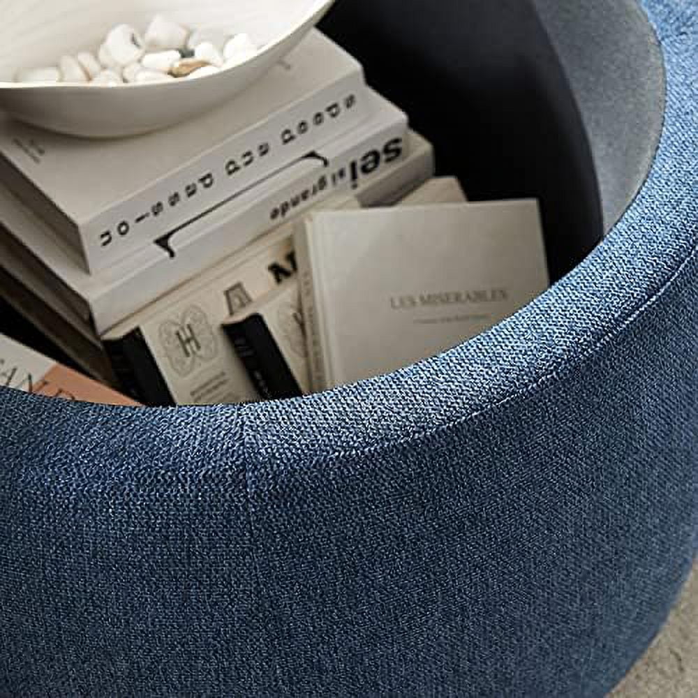 Round Ottoman with Reversible Lid Tray X145453