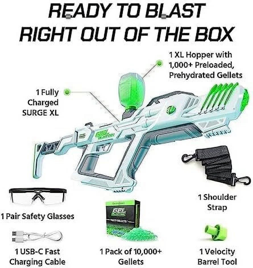 Gel Blaster Water Bead Blaster with Glow-in-the-Dark Activator P9207