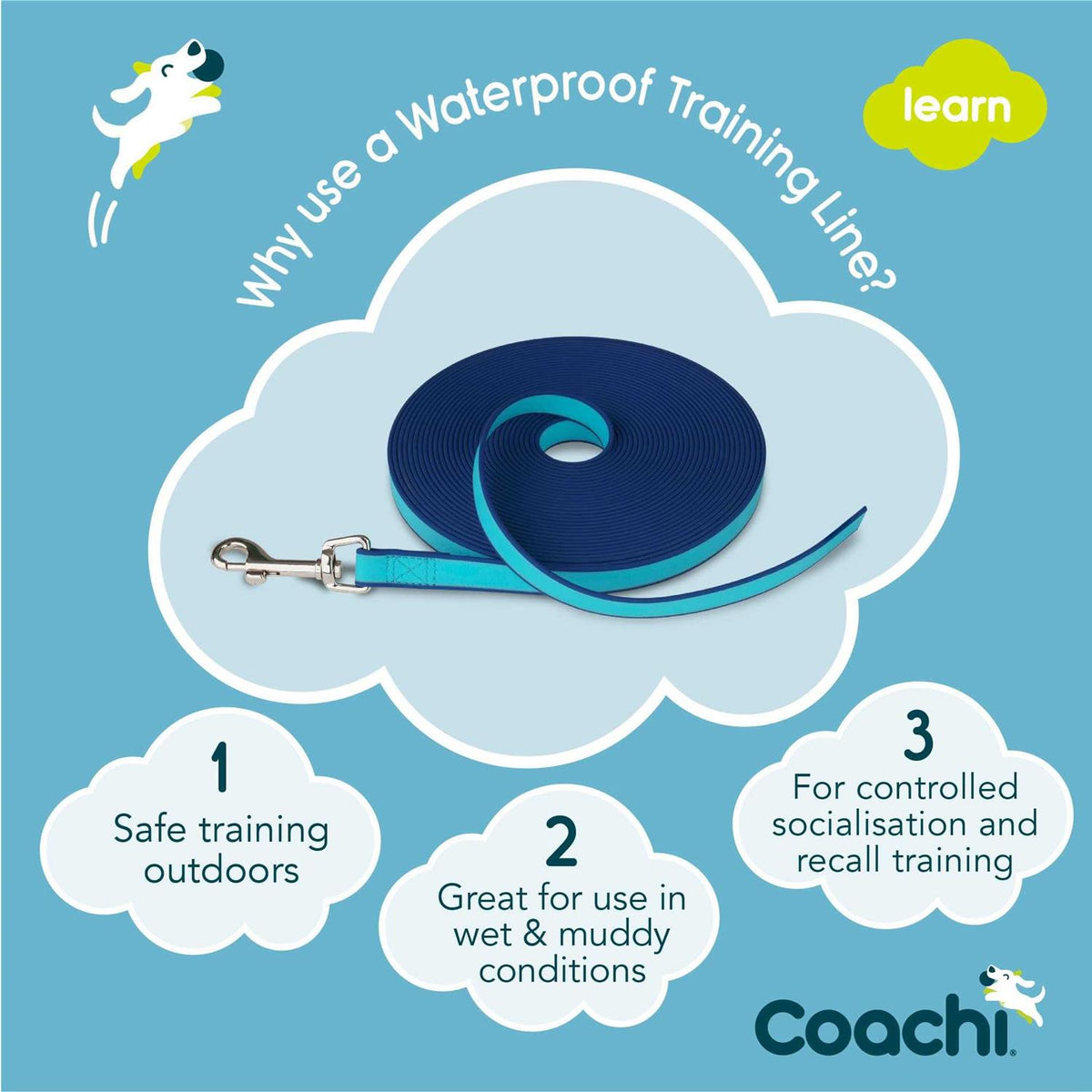 Waterproof Training Line Dog Leash K529676