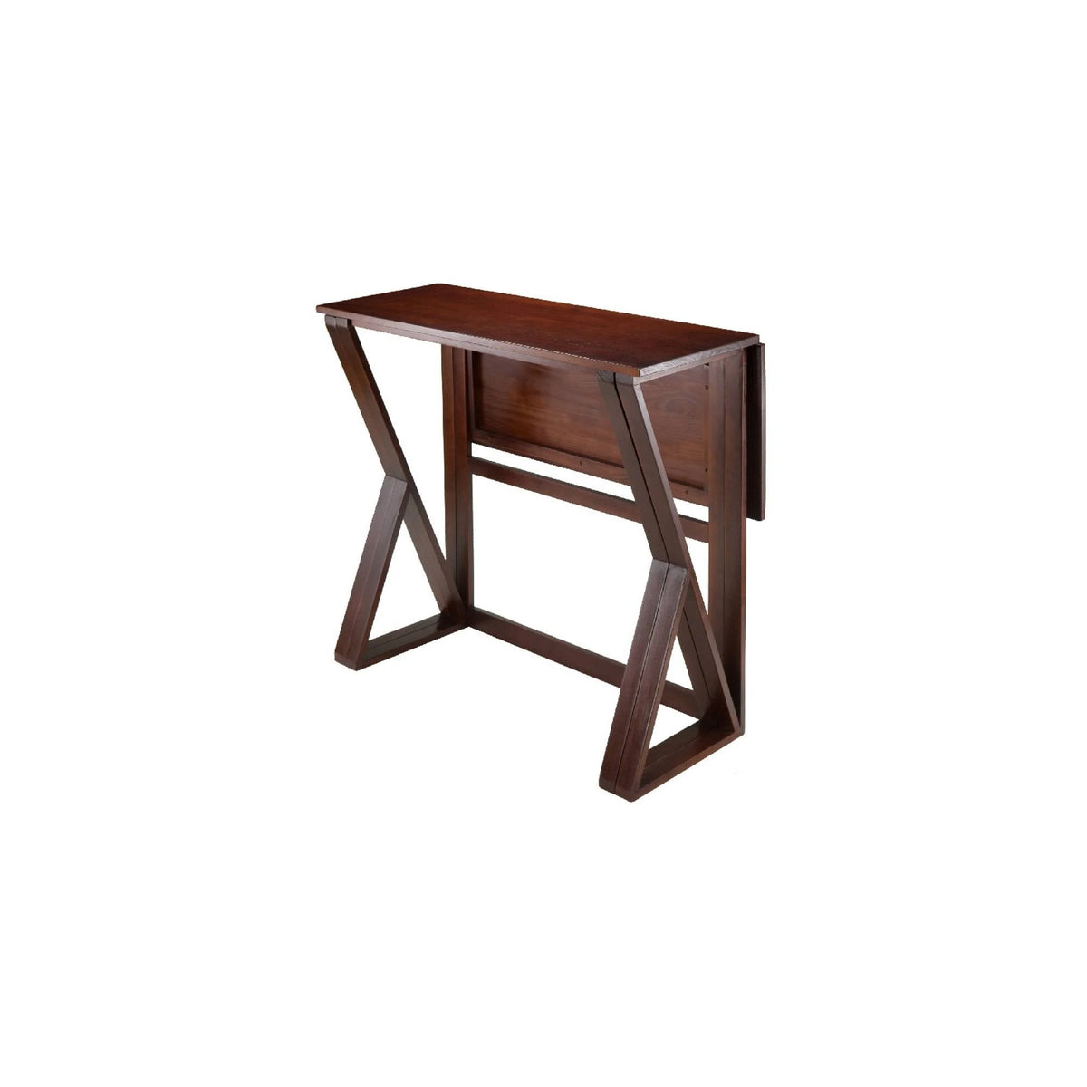 3-Pc Drop Leaf High Table with 2 Rush Seat Stools B801