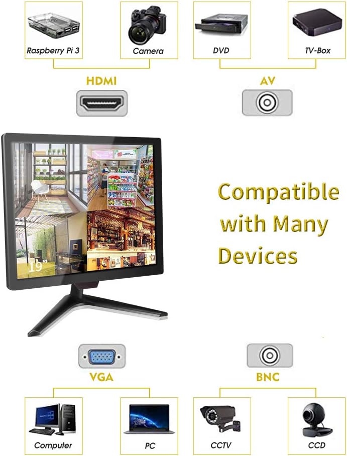 15" LCD Security Monitor with Built-in Speaker F930