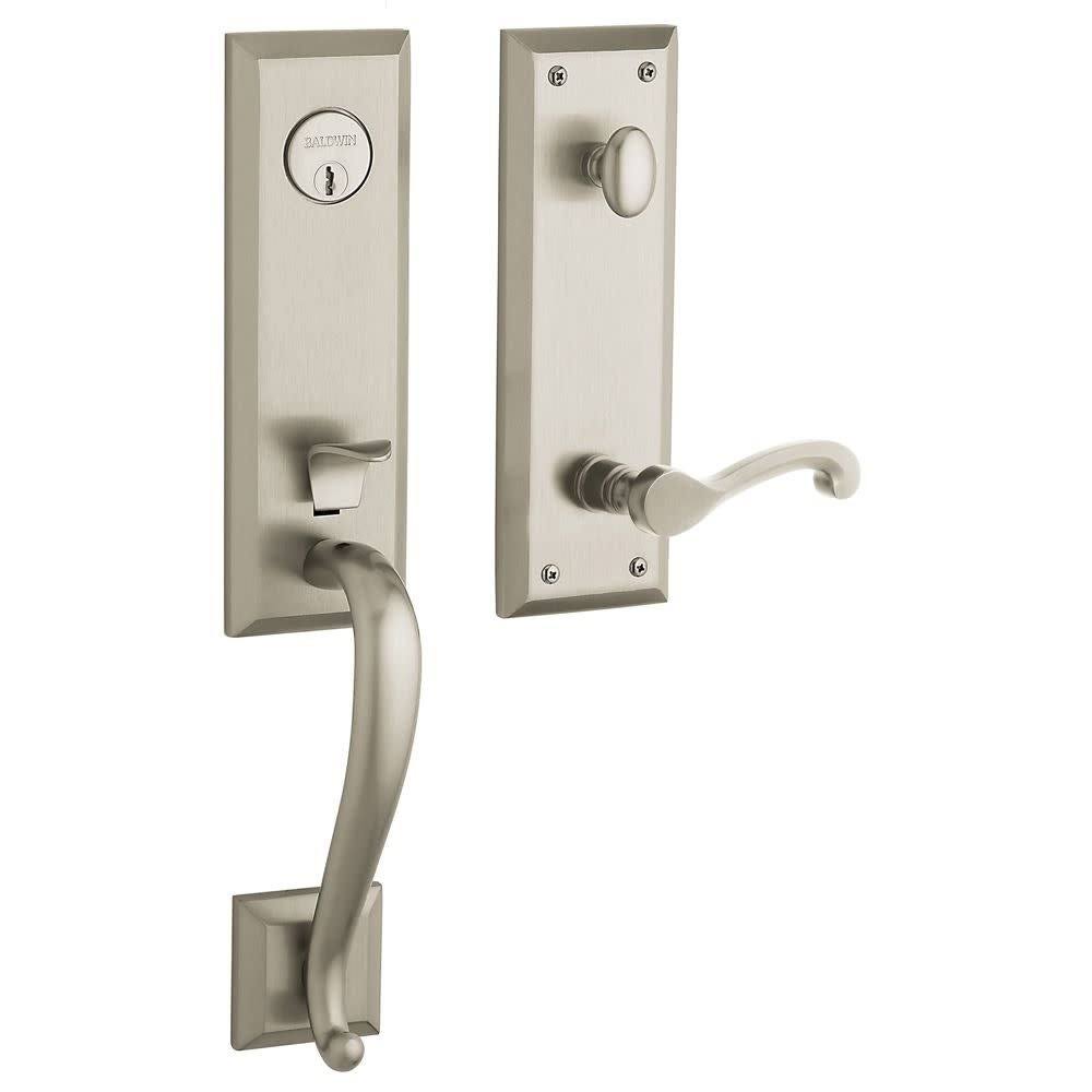 Right Handed Single Cylinder Handleset Satin Nickel Z650
