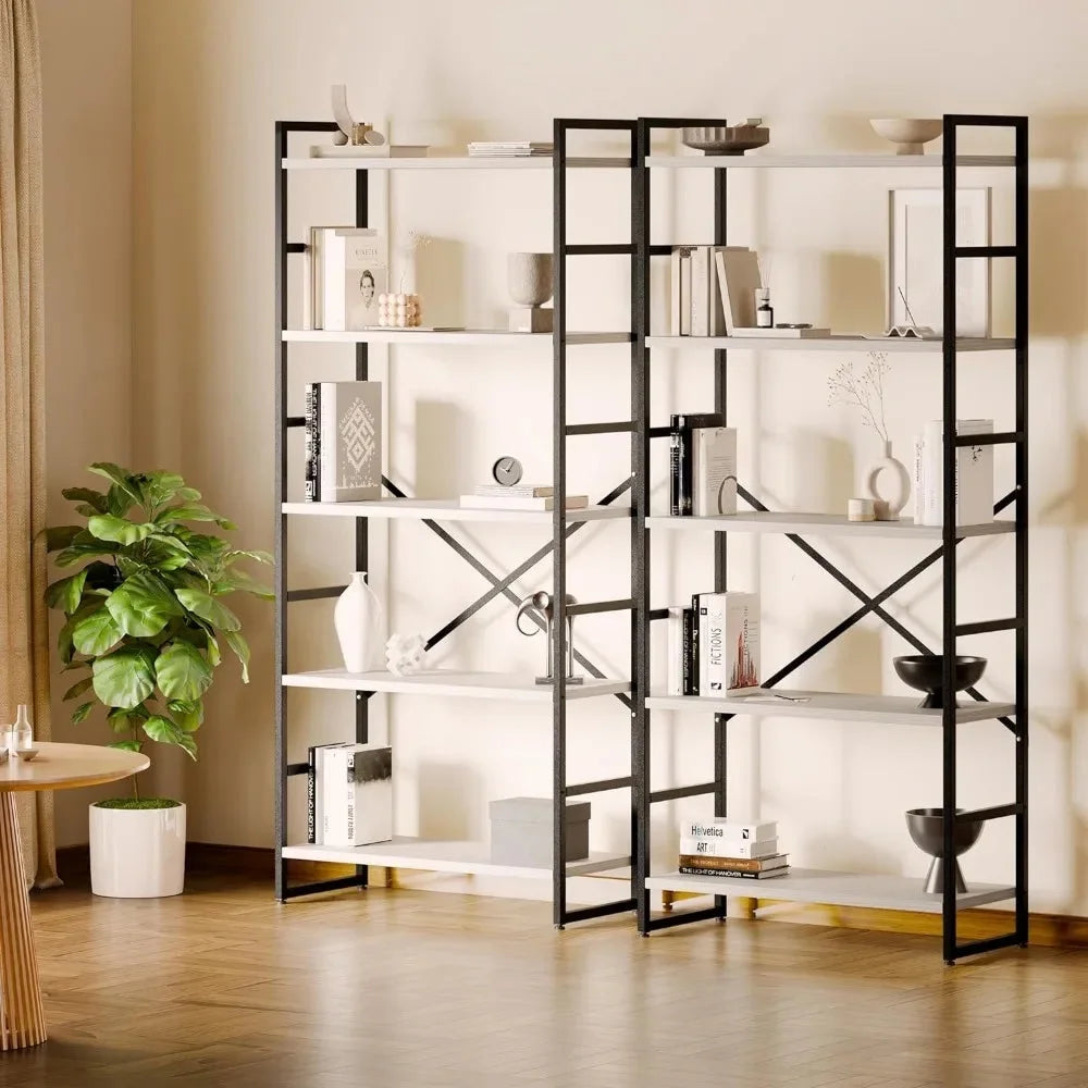 Tall 5 Tiers Bookcase Shelf D8762