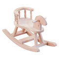 Dollhouse Unpainted Wooden Cockhorse Toy Furniture Model E270130