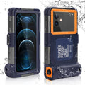 Waterproof Protective Case for Phones Up to 6.9 Inch with Lanyard J20003