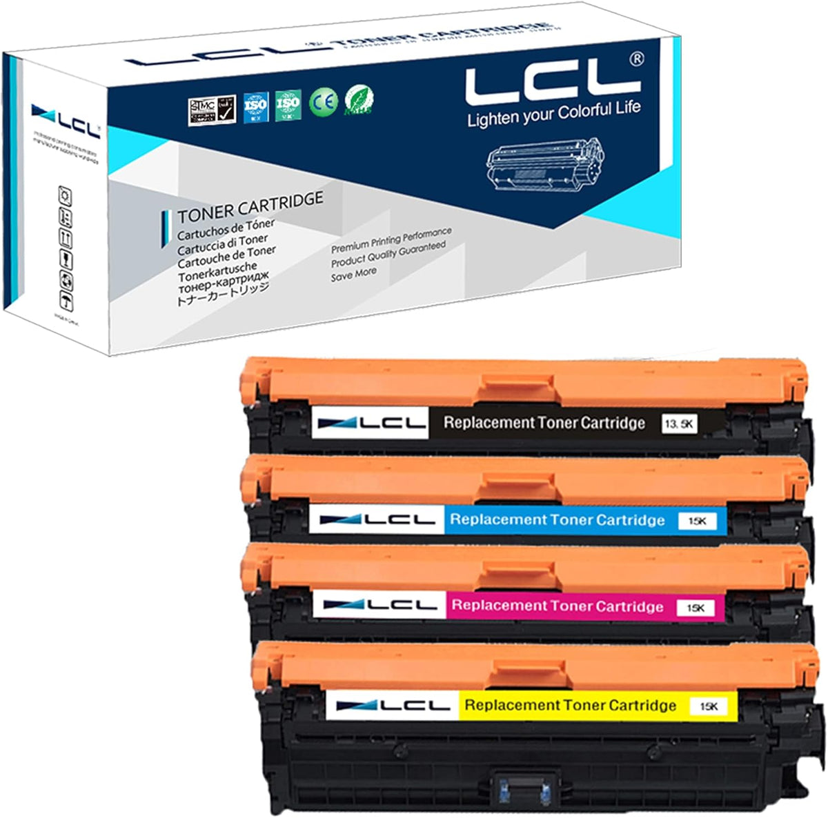4-Pack Black Cyan Yellow Magenta Toner Cartridge A12777