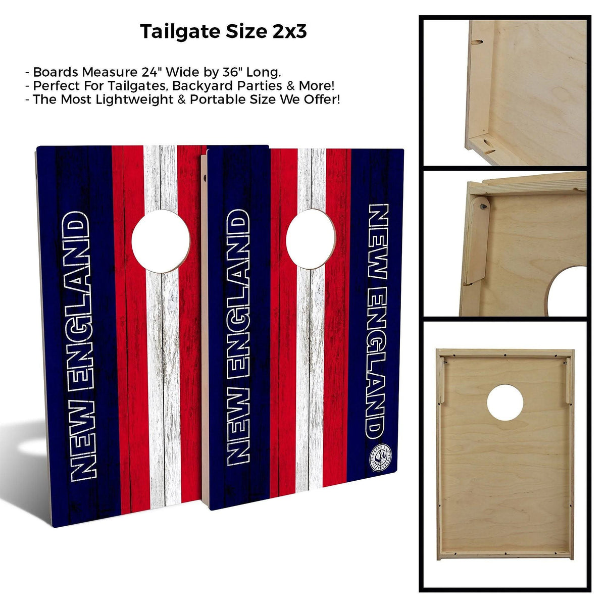 Solid Wood Cornhole Board Set, Multicolor S94550