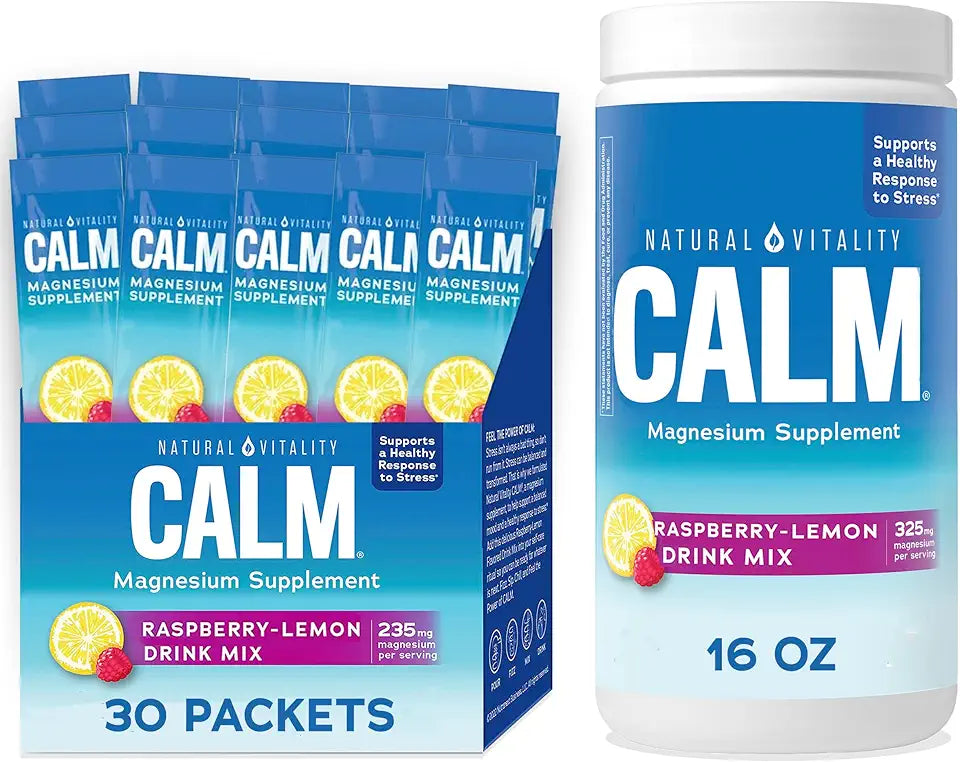 Magnesium Citrate Supplement Drink Mix Powder Raspberry Lemon 16 oz O3585