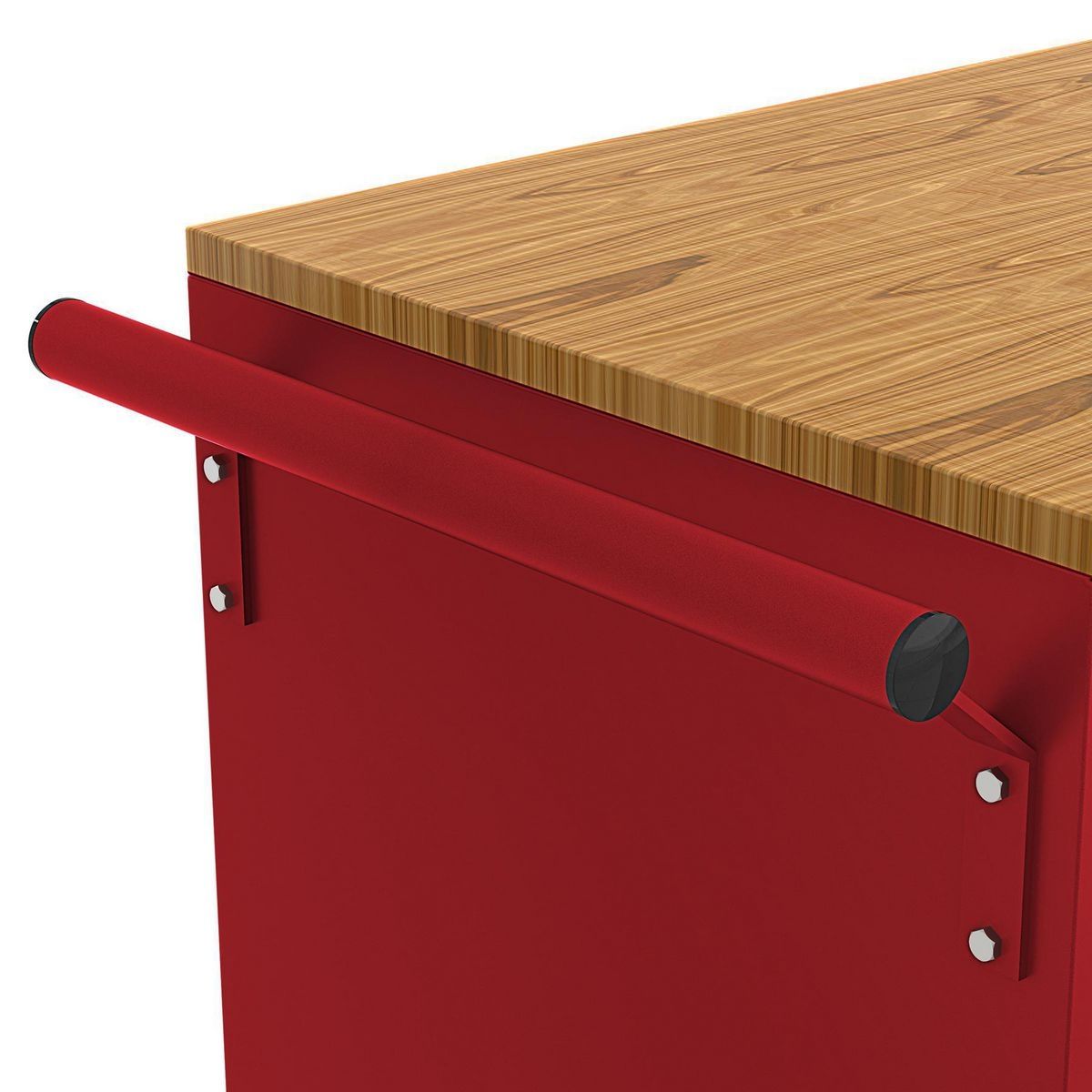 46 in. Mobile Workbench with Solid Wood Top O606312