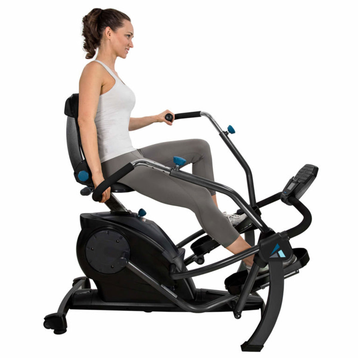 Recumbent Cross Trainer and Cardio Elliptical, Black T271