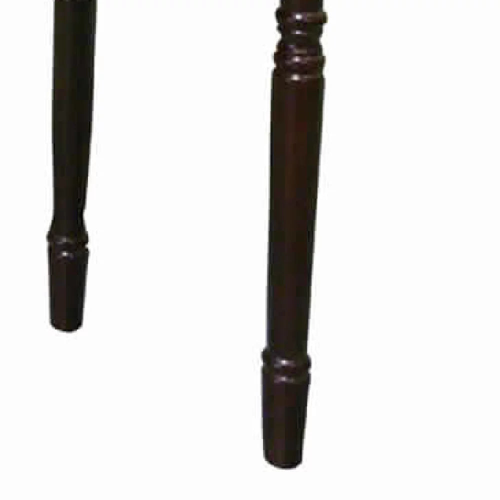 Cherry Brown 1 Drawer End Table with Turned Tapered Legs K93386