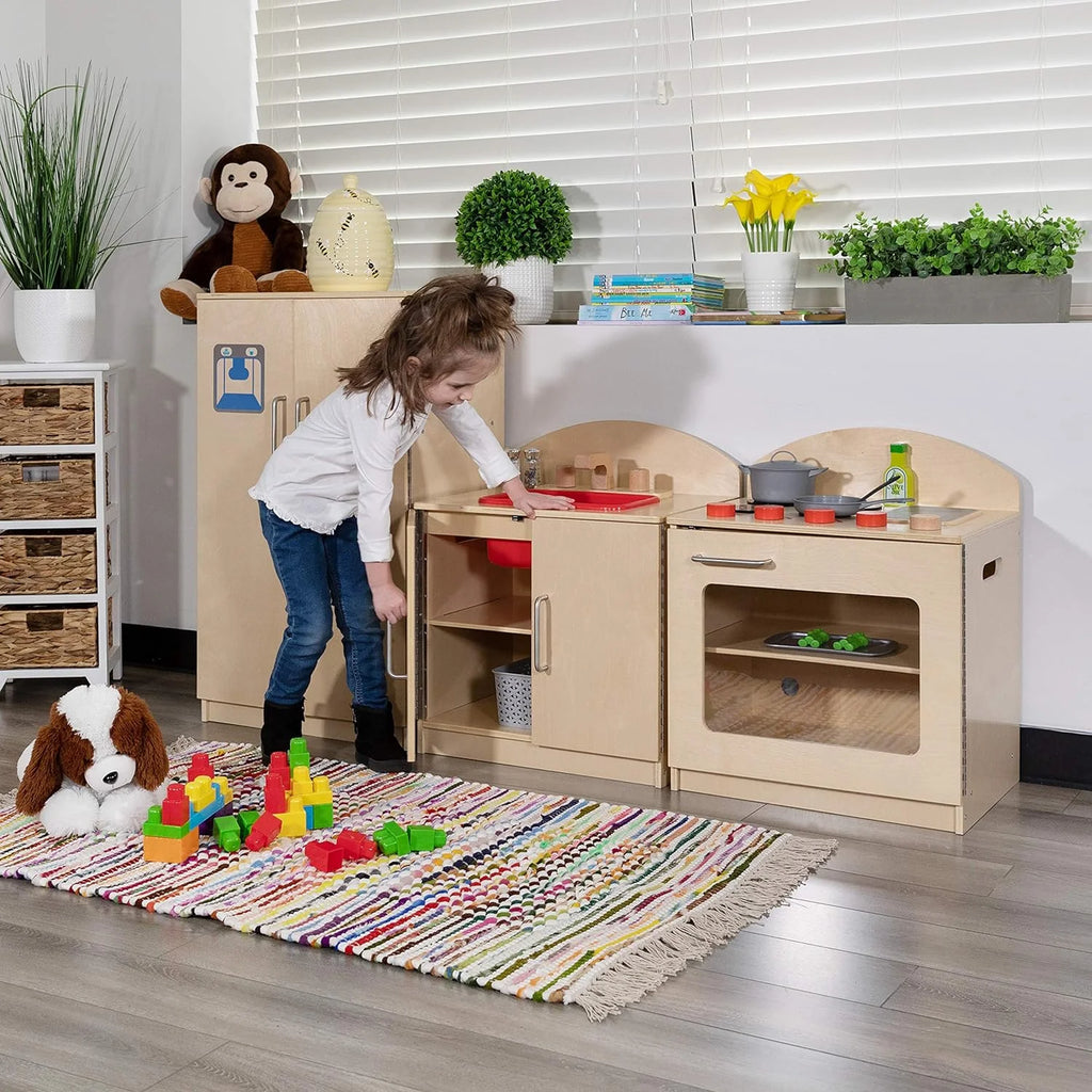 White Computer Desk with Monitor Platform and Storage Shelf L622